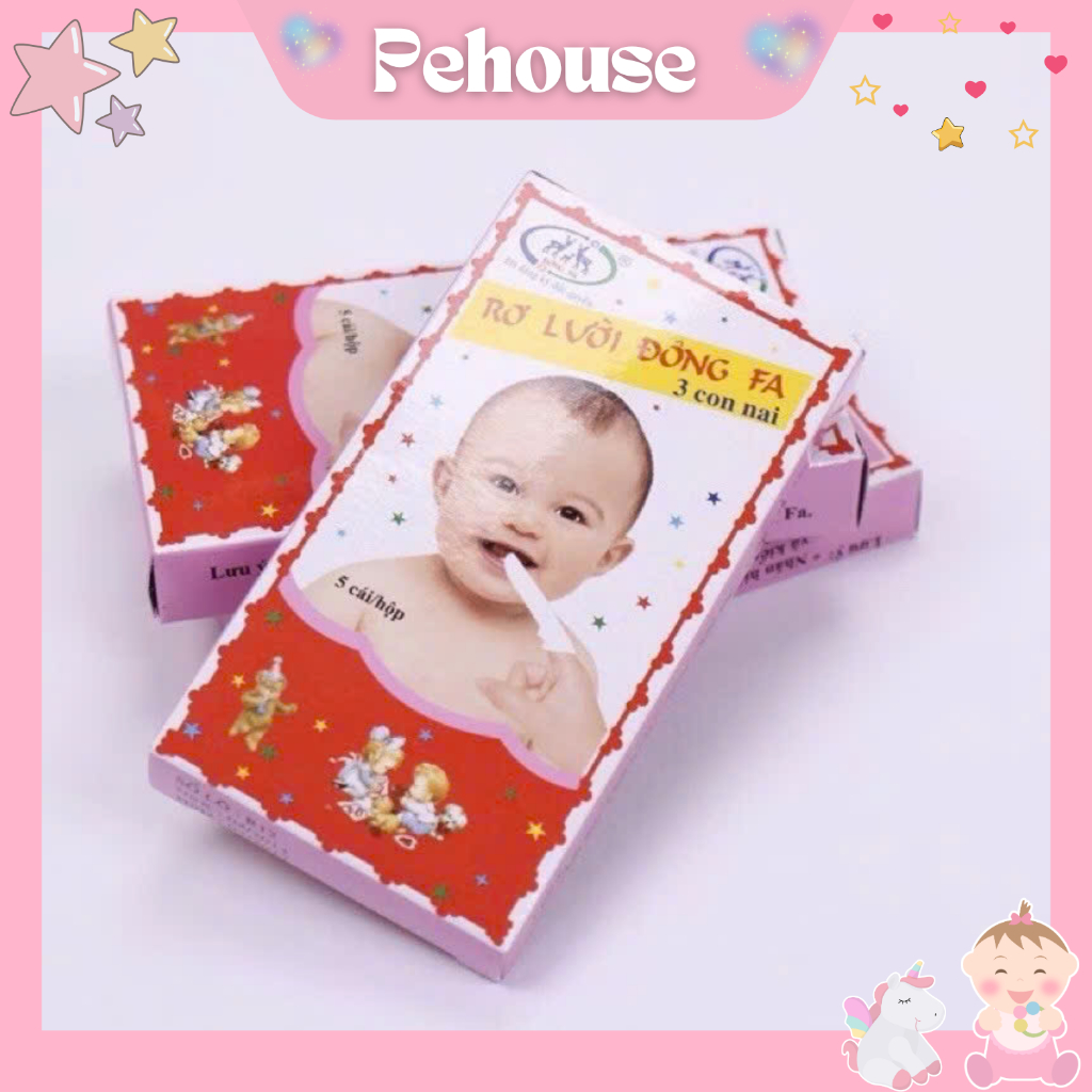 Combo 20 hộp rơ lưỡi Đông Pha (100c), rơ vệ sinh răng miệng cho bé