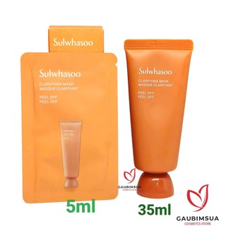  Mặt Nạ Mask Lột dưỡng trắng Tẩy Tế Bào Chết và mụn cám Sulwhasoo  35ml  
