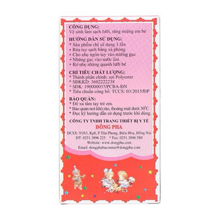 Combo 20 hộp rơ lưỡi Đông Pha (100c), rơ vệ sinh răng miệng cho bé