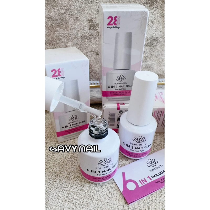 Cứng móng glue 6in1 born pretty mẫu mới