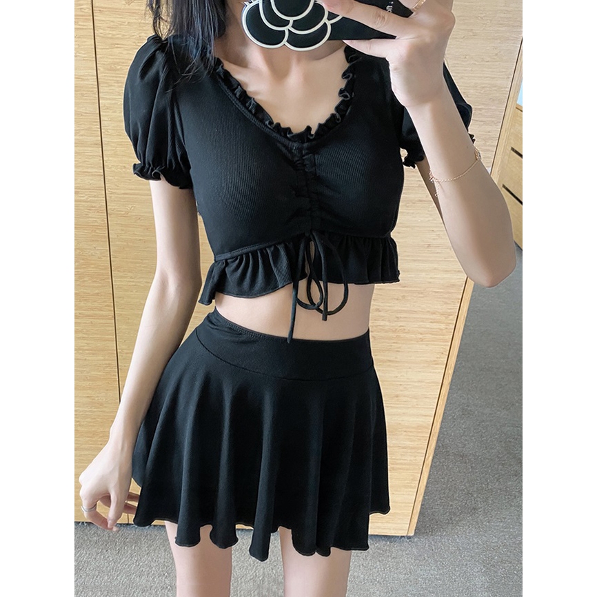 👙 Set Đồ Bơi Nữ Đi Biển Phong Cách Hàn Quốc Kín Đáo Mà Quyến Rũ - Hàng Quảng Châu | BigBuy360 - bigbuy360.vn