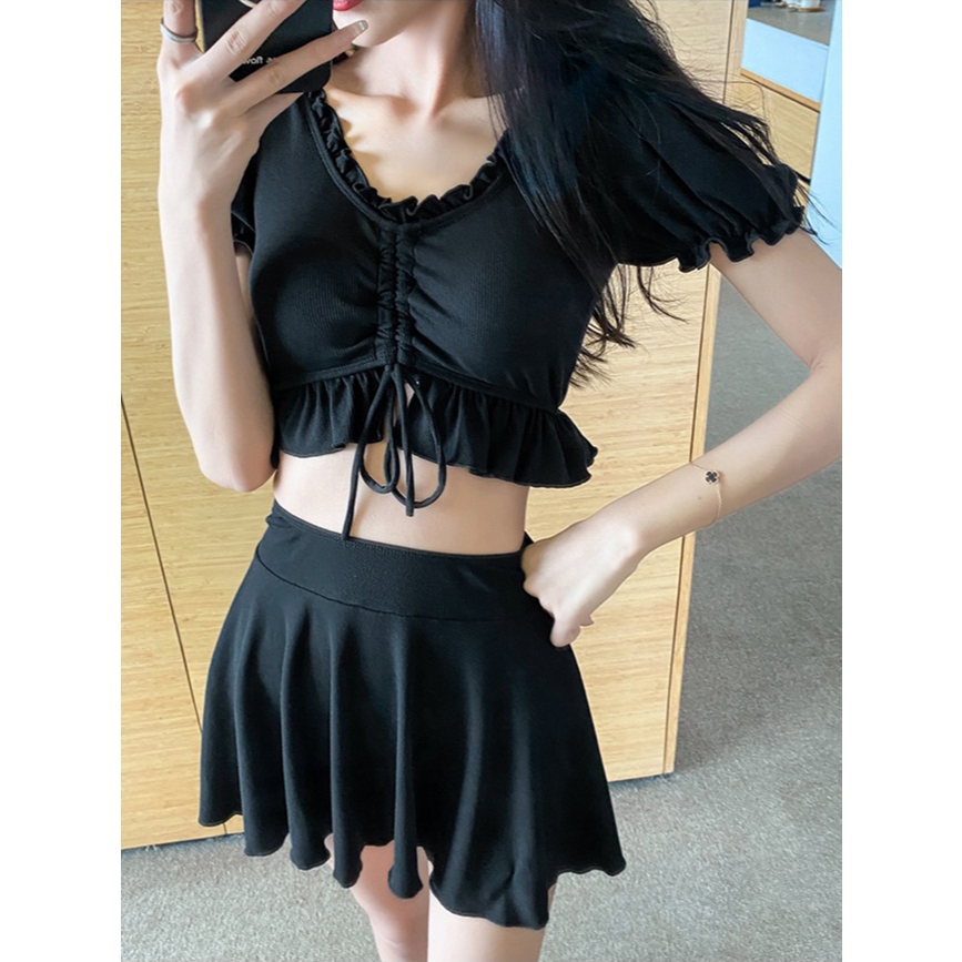 👙 Set Đồ Bơi Nữ Đi Biển Phong Cách Hàn Quốc Kín Đáo Mà Quyến Rũ - Hàng Quảng Châu | BigBuy360 - bigbuy360.vn