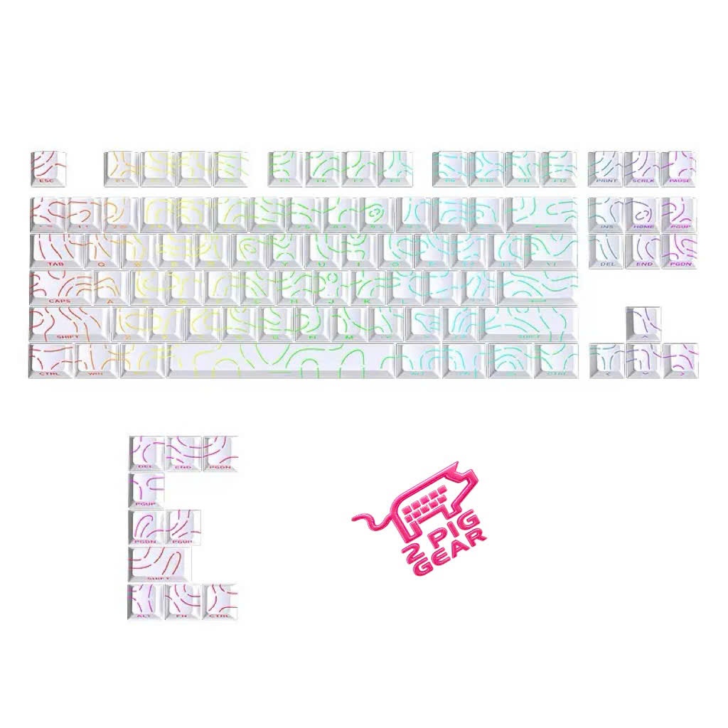 [HÀNG LOẠI 1 Full BOX] Keycap PBT Vân Xuyên LED | Topographic 4.0 | Contour Dùng Cho Bàn Phím Cơ Led RGB | BigBuy360 - bigbuy360.vn