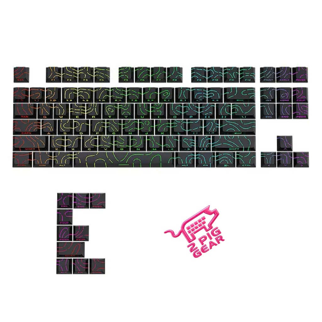 [HÀNG LOẠI 1 Full BOX] Keycap PBT Vân Xuyên LED | Topographic 4.0 | Contour Dùng Cho Bàn Phím Cơ Led RGB | BigBuy360 - bigbuy360.vn