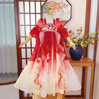 [HỎA TỐC] Đầm váy công chúa cổ trang hanfu hán phục cho bé gái diện lễ tết trung thu biểu diễn 100-160 hàng Quảng Châu
