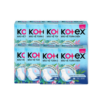 Lốc 8 gói băng vệ sinh Kotex Maxi dày có cánh 23cm (8 gói x 8miếng)
