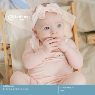 Body chip 2 dây Siro Bubaby cho bé gái từ sơ sinh