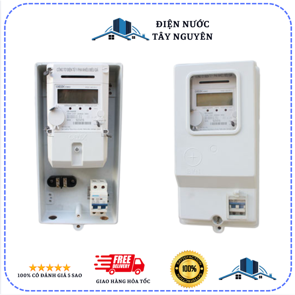 Tủ Điện Đựng Công Tơ Điện Đồng Hồ Điện 1 Pha 3 Pha Chống Cháy Nhựa Compoosit Hộp đựng công tơ điện đ