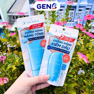 Kem Chống Nắng Senka Essence/Milk CHÍNH HÃNG- Sữa Chống Nắng Nâng Tone Cho Da Dầu Mụn, Khô, Kcn-GenB
