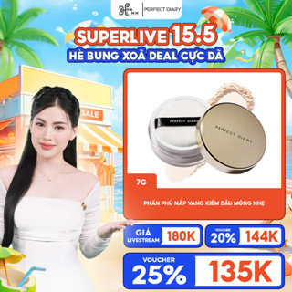 [Võ Hà Linh x PERFECT DIARY]Phấn Phủ Kiềm Dầu Perfect Diary Chống Thấm Nước Kiểm Soát Dầu, Giúp Da Mịn Màng 3 Màu 7g