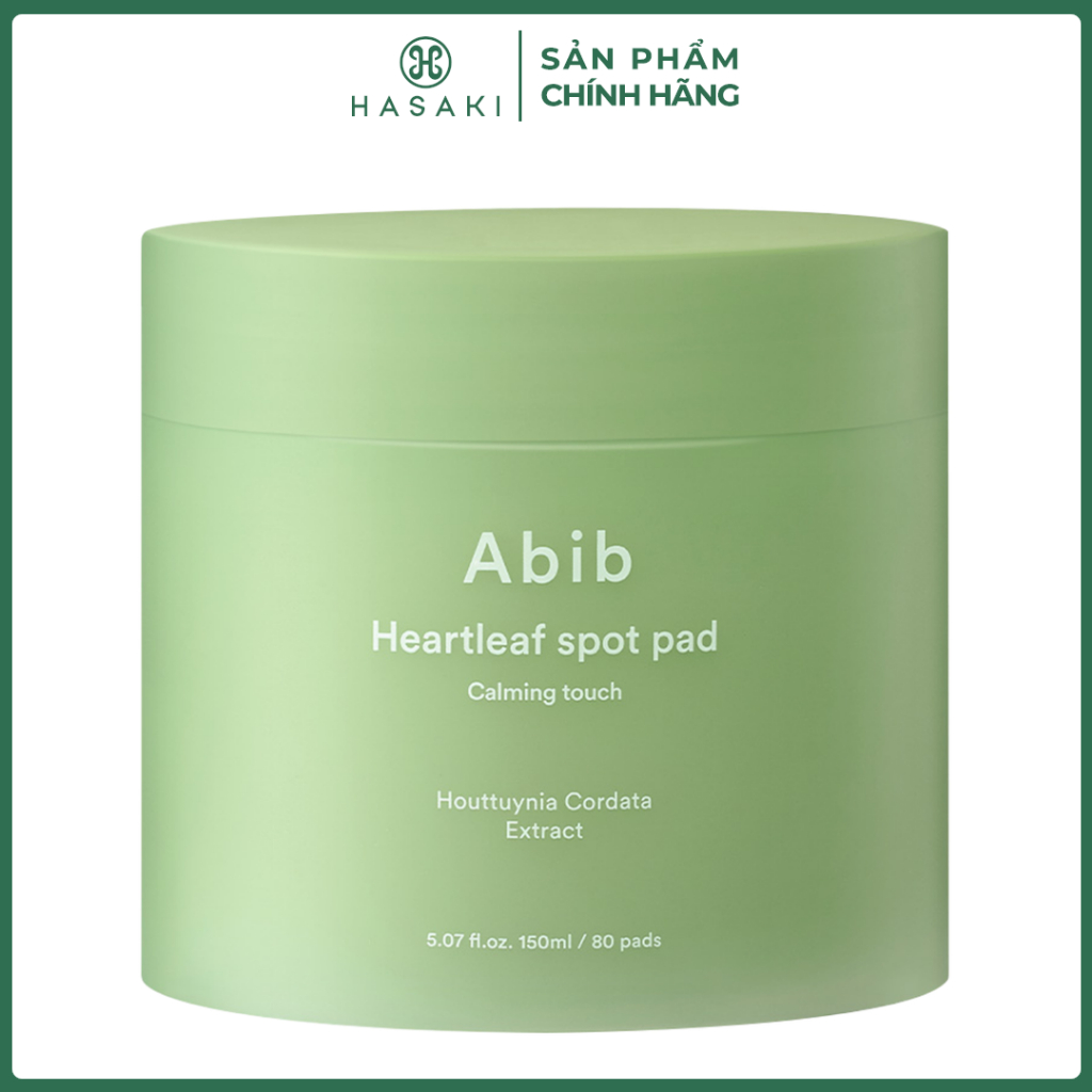   DAILY  Toner Pad Abib Diếp Cá Giúp Làm Dịu Da & Tẩy Tế Bào Chết 80 Miếng Heartleaf Spot Pad Calming Touch Hasaki 