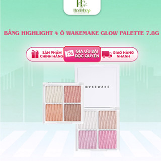 Bảng Highlight 4 Ô WAKEMAKE Glow Palette 7.8G