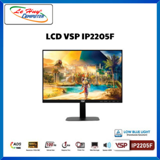 Màn Hình Máy Tính VSP IP2205F Black | 21.5 inch, Full HD, IPS, 100Hz, 1ms, HDMI + VGA - Hàng Chính Hãng
