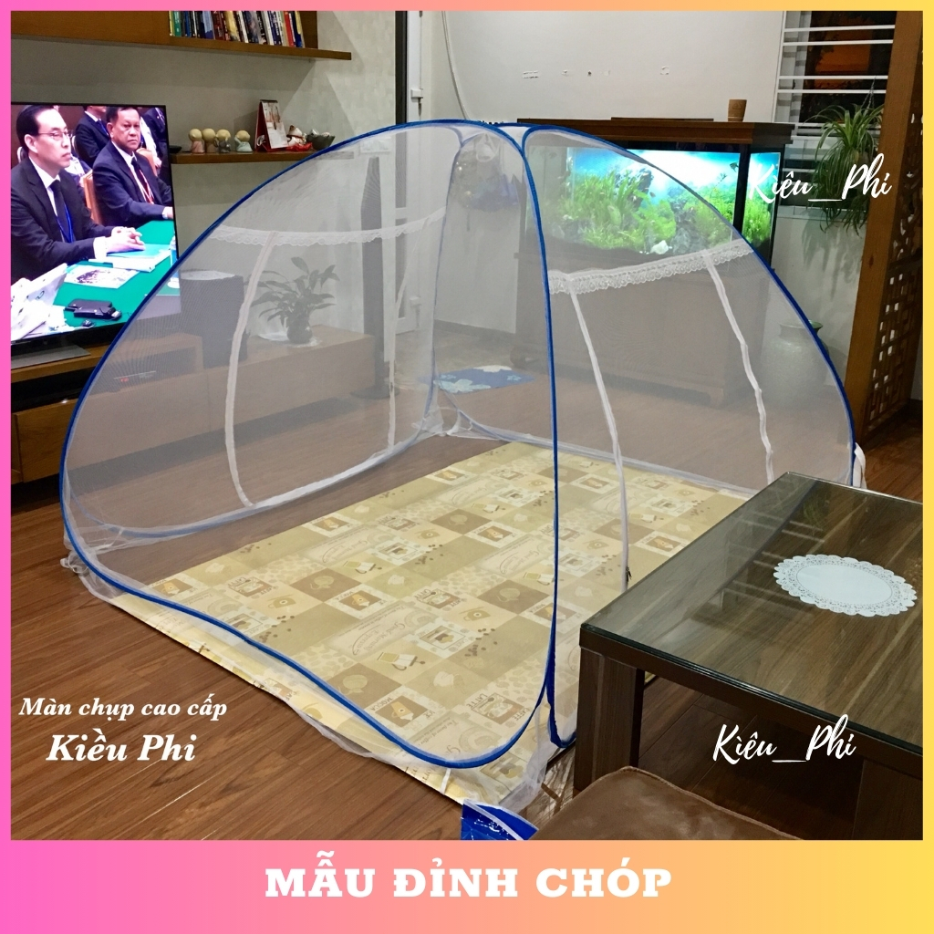 Màn đỉnh chóp gấp gọn tự bung - màn gấp ngủ chống muỗi kiều Phi