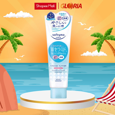 Sữa Rửa Mặt & Tẩy Trang Tạo Bọt Dưỡng Ẩm Bổ Sung Ceramide Softymo 190g