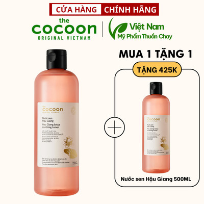 Nước sen Hậu Giang (toner) giúp phục hồi đa nhiệm cho da cocoon 500ML