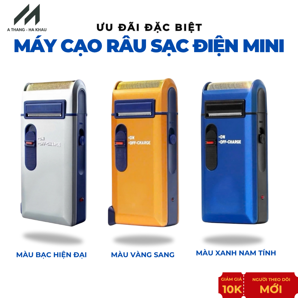 Máy Cạo Râu Sạc Điện Mini – Siêu Phẩm Máy Cạo Râu Quốc Dân Vượt Thời Gian - Nhỏ Gọn, Không Đau Rát