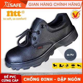Giày bảo hộ lao động nam NTT chống nước, chống đinh va đập trơn trượt, Giày đi làm công trình, giày lao động - XSAFE