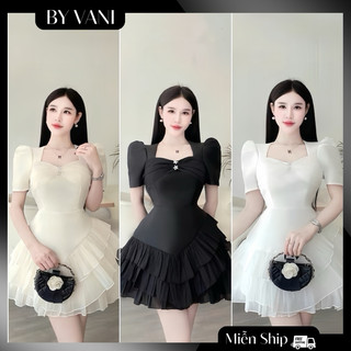 Váy thiết kế tafta dự tiệc sang chảnh M500 _ BY VANI