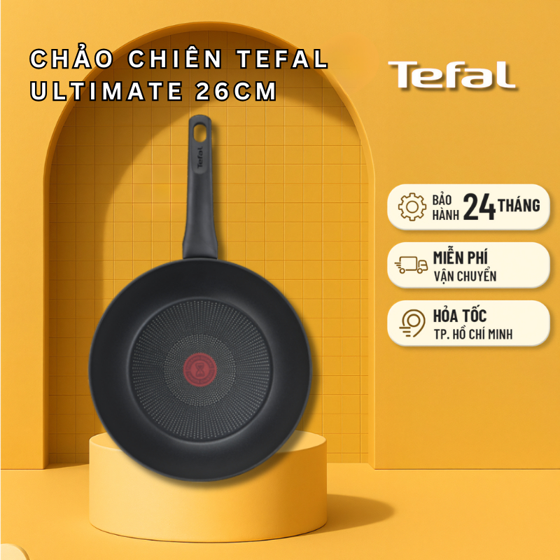 Chảo chiên Tefal Ultimate 26cm - Bảo Hành Tefal Chính Hãng 2 Năm