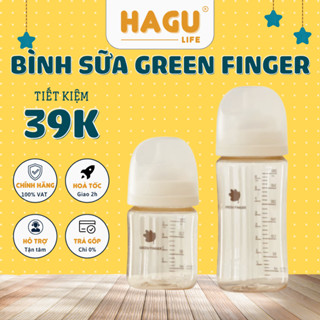Bình sữa Green Finger Hàn Quốc chính hãng cho bé 160ml/280ml [Được chọn núm S/M/L/LL]