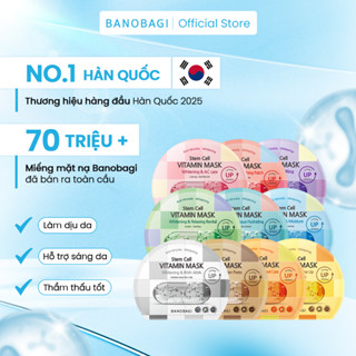COMBO 10 Miếng Mặt Nạ BANOBAGI Stem Cell Vitamin Mask Dưỡng Da Chuyên Sâu Dành Cho Mọi Loại Da 30ml