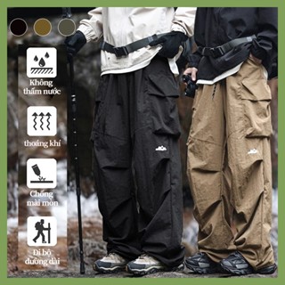 Quần Túi Hộp Ống Rộn nam nữ Quần leo núi chống nước Thoáng mỏng baggy dây rút Quần jogger