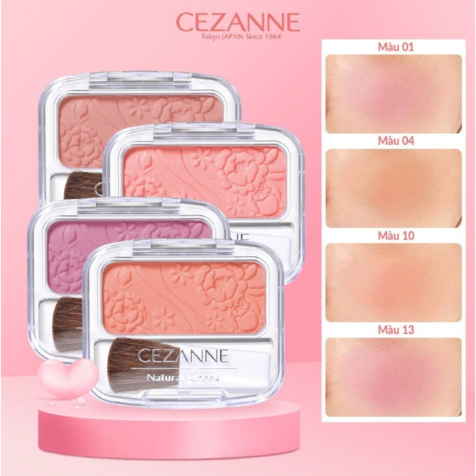 Phấn má hồng Cezanne Natural Cheek 4g - Japan