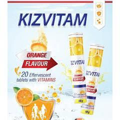  Viên c sủi  vitamin tổng hợp Đức KIZVITAM tuýp 20 viên 