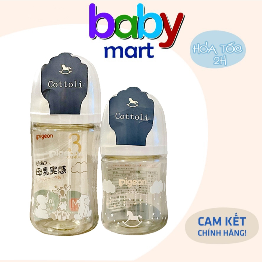 Bình Sữa Pigeon Nội Địa Nhật Thế Hệ 3 Mới 2025 - MẪU TITAN 160ml/240ml