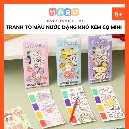 Sổ Tranh Tô Màu Nước Haru Baby
