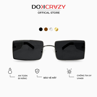 Kính mát DOKCRAZY VICKY thời trang nam nữ, chống tia UV400 tia cực tím ,dáng basic dễ phối đồ