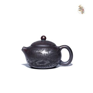 Ấm Tử Sa Tây Thi Hắc Hoa Nê HOÀNG ĐAN TEA 240ML Uống Pha Trà Đạo Đất Nghi Hưng Kèm Giấy Chứng Nhận