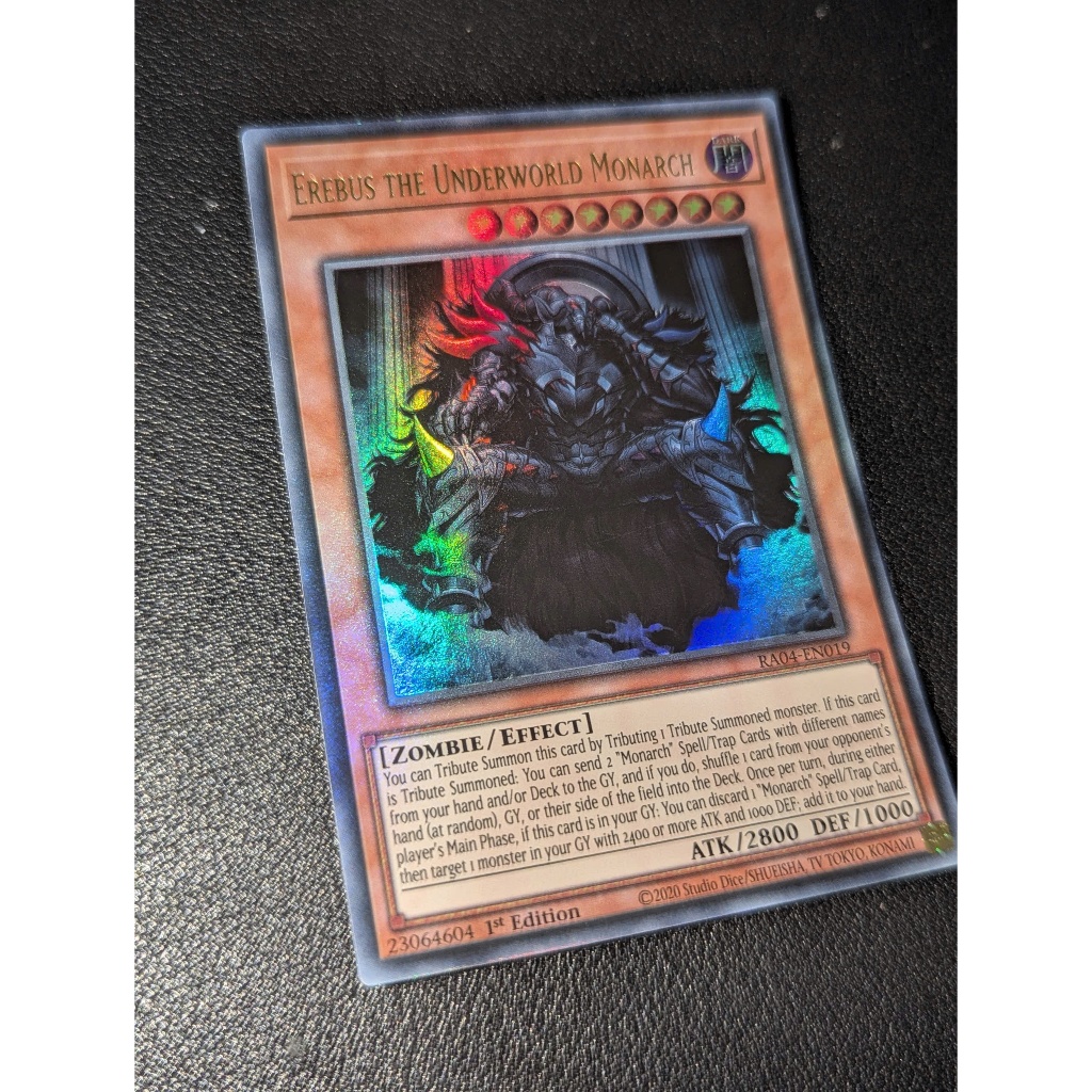 Erebus the Underworld Monarch - RA04-EN019 - Super Rare 1st Edition
