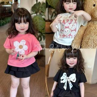  A51-Áo thun cộc tay cho bé gái size từ 9-40Kg 