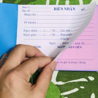 BIÊN NHẬN 2 LIÊN 15x10cm 30 BỘ