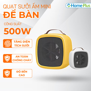 Quạt Sưởi Ấm Mini Để Bàn Hình Vuông ONEBI Công Suất 500W, Tỏa Nhiệt Nhanh Chóng