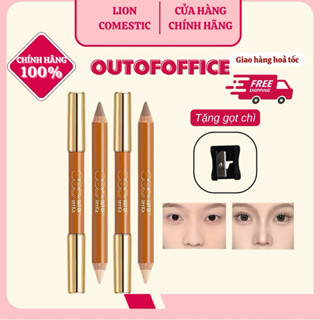 (Tặng Gọt Chì)[Outofoffice] Bút Tạo Khối Outofoffice Highlight Làm Sáng Tạo Bóng Mũi Nổi Bật Hai Đầu Mượt Mà Tự Nhiên