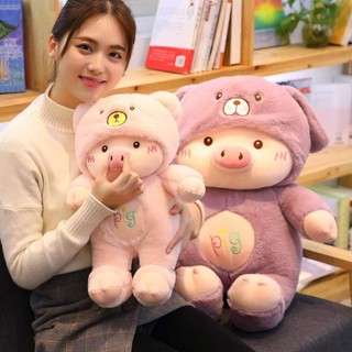Gấu bông heo cosplay đội mũ siêu dễ thương, mềm mịn cao cấp, quà tặng đáng yêu – Gấu bông Mirana