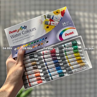 [DA ĐEN] Màu Nước PENTEL Tuýp 24 Màu Cao Cấp (5ml)