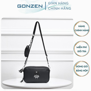 Túi Đeo Chéo Hộp Nam Vải Da Chống Nước ,Túi Xách Nam Đeo Chéo Unisex Mẫu Mới Đang Hót Hiện Nay _GONZEN TX10
