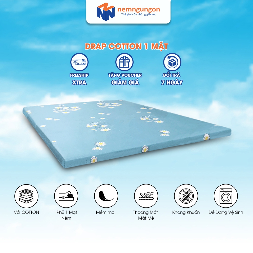 Ga Nệm Topper Xuất Nhật Đủ Size Giao Màu ngẫu nhiên