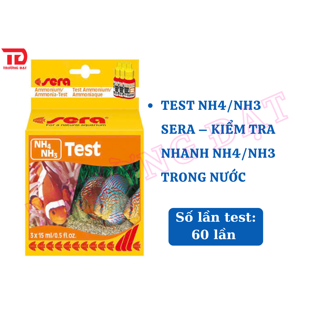 Test NH3 Sera kiểm tra NH3 hay NH4 trong môi trường ao nuôi tôm