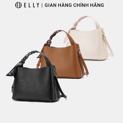 Túi Xách Nữ Da Thật ELLY ET173 Đeo Tay Đeo Vai Đeo Chéo Thanh Lịch Cao Cấp