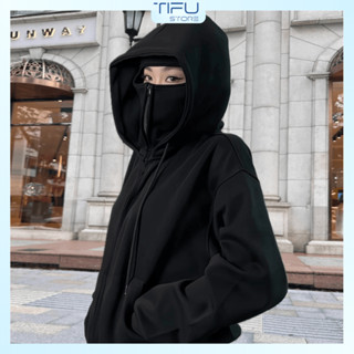  Áo khoác áo chống nắng nam nữ Balaclava Ninja hai mũ chất nỉ bông dày dặn nhiều màu - TIFU Store 