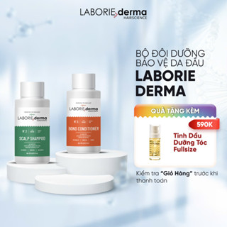  BỘ ĐÔI GỘI XẢ BẢO VỆ DA DẦU LABORIE DERMA Scalp Shampoo 250ML + Bond Conditioner 250ML 