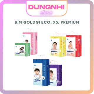 Bỉm Nhật Goldgi Eco/X5/Premium - Tã Dán/ Quần Đủ Size Nb/S/M/L/XL/XXL