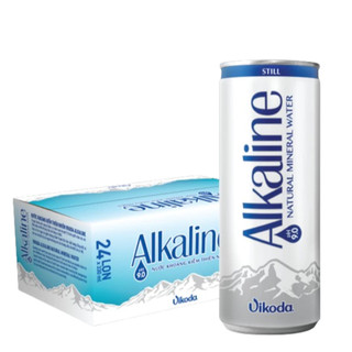 Thùng 24 lon nước khoáng kiềm thiên nhiên Vikoda - Alkaline pH9.0 bổ sung vi khoáng bù nước 330ml 