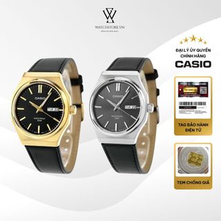  Đồng Hồ Casio Mtp Nam MTP-E735L  Màu Đen Kính Khoáng 37.5mm Chống Nước Dây Da Chính Hãng - WATCHSTO 