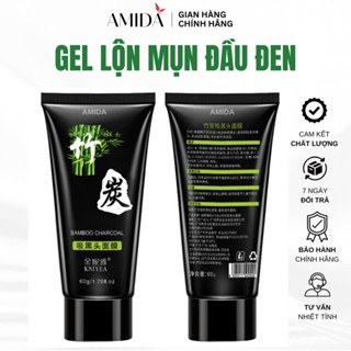 Gel Lột Mụn Đầu Đen Amida Chiết Xuất Than Hoạt Tính, Mặt Nạ Lột Mụn Làm Sạch Bã Nhờn Lỗ Chân Lông